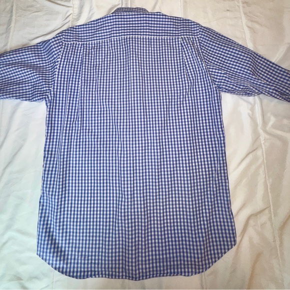 Barbour Blue and White Checked Button-Down Shirt - Picture 2 of 3